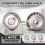 4 Pcs Brushed Silver Kitchen Sink Accessories, 3.4" Garbage Disposal  Guards, Drain Strainer & Stopper Set 4