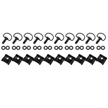 10 Stück 1/4" 17mm Motorrad Schnellverschluss Dzus Drehknopf Rennverkleidung Befestigungskit für für für für A