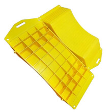 2pcs Car Tire Wheel Ramps Proof Heavy Duty Simple Using Tire Saver Ramps for RV Car Accessories Yellow