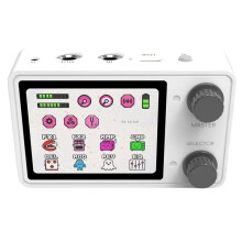 Multifunktionales Gitarrenpedal - Tragbare 10 Stunden Spielzeit 2,4" Display NAM/IR Bereit AI Drums Loopback Neueste