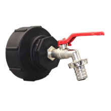 IBC Tank Tap Adapter S100X8 Thread IBC Tank Tap Adapter 3/4'' Connector for Garden Home Valve Fitting Faucet
