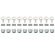10pcs 1/4" 17mm Motorcycle Quick Release Dzus Turn Button Race Fairing Fastener Kit for B