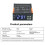 ZFX-1000R Digital Temperature Controller  12-100V LED Thermostat Thermoregulator 16A Output Heating Cooling Control 10