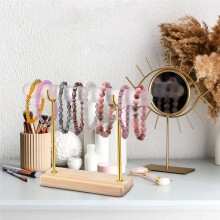 Selenite Bracelet Holder Display Stand Crystal Healing Goth Bracelet Display Stand Detachable Jewelry Wrap Watch