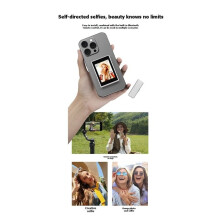Draadloze Monitor Achtercamera Draadloze Magnetische Vlog Selfie Monitor Scherm voor Selfie Spiegeling Video-Opname