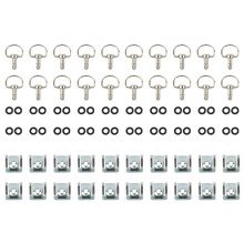 20pcs 1/4" 17mm Motorcycle Quick Release Dzus Turn Button Race Fairing Fastener for B