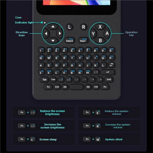 For Raspberry Pi Handheld Linux Terminal 3.5 Inch TouchScreen 640x480 Portable Development Console with Battery 2
