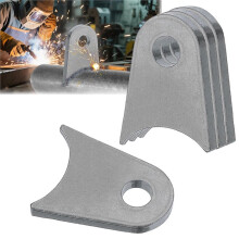 Lassen op Tabs, Metalen Schokbeugels, Universele Lassen op Tabs Asbevestiging met 1/2" Gat. Verpakking van 4 Tabs Metalen Montagesteun