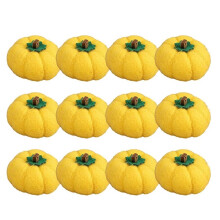 12 Pcs Calabazas de Fieltro de Acción de Gracias de 5.5cm Decoración de Otoño Calabazas Decoración Decoraciones de Otoño para el Hogar B