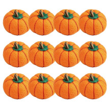 12 Pcs 5.5cm Thanksgiving   Pumpkins Fall  Decoration Pumpkins Decor Fall Decorations for Home Tangerine