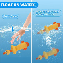 Floating Dog Water Pool Toys 2 Pack for Swimming Pool, Interactive Crinkle Pet Puppy Chew Toys for and Training