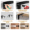4Pack Closet Rod Bracket Support 300lbs Capacity 12 Inch Wall Mounted L-Shaped Shelf Brackets with Hooks 3