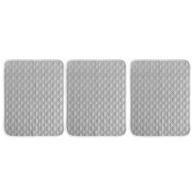 Washable Puppy Pet Pads for Dogs 3pk with Free Pet Glove - Non-Slip, Reusable, Waterproof