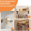 4Pack Closet Rod Bracket Support 300lbs Capacity 12 Inch Wall Mounted L-Shaped Shelf Brackets with Hooks 6