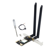 Adaptador de Tarjeta WiFi 7260AC 1200Mbps 2.4G/5GHz de Doble Banda 4.0 WiFi 5 Tarjeta de Red PCI-e para Win7/8/10/11
