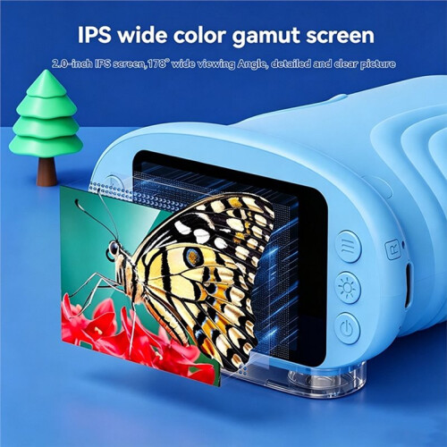 1000x Handheld Microscope for Kids Pocket Microscope with 2" IPS Screen 4k Discoverys Microscopes Outdoor Microscope 1