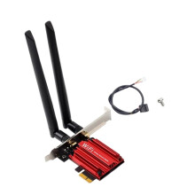 Adaptador de Tarjeta WiFi 8265AC 1200Mbps BT4.2 2.4G 5G 802.11AC WiFi5 Tarjeta PCI-e Inalámbrica para Win7/8/10