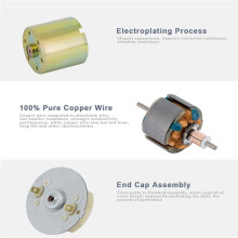 2X 12V 1000RPM Gear Motor High Torque Electric Speed Reduction Geared Motor Eccentric Output Shaft 37mm Gearbox