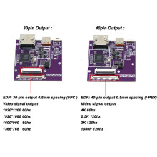 Płyta Sterownika Kompatybilna z do EDP 2K 4K 60Hz 120Hz Sygnał EDP Projekcja Przenośny Ekran LCD Laptopa Monitor 40-Pin