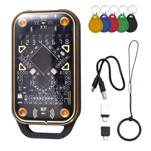 Chameleon V3.0 RFID  Chip Emulator  Card Reader NFC Read Writer ID IC  Card Tag Copyer+5XUID Keychain