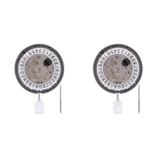 2X 24 Rubis NH35A NH35 6 O'Clock Montre Mécanique Automatique Mouvement 21600Bph Noir Date Fenêtre
