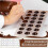 Polycarbonate Chocolate Molds, Chocolate Candy Mold with Chocolate Scraper, Half  Chocolate Making Molds 5