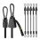 5PCS Kraftiga Resväskor Packningsrep Elastiska Bungee Snoddar med Karbinhakar för Cykling Camping 3