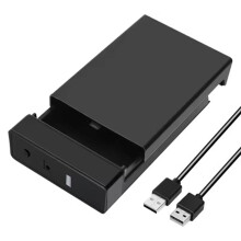 Hard Disk Enclosure External HDD Case for  2.5 3.5 Inch SSD Hard Drive Box USB 3.0 Hard Disk Case Adapter EU Plug