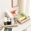 Hand Woven Desktop Weaving Basket Hollow Out Cosmetics Organizer Tray Stylish Rectangular Straw Storage Basket Bin 2