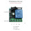 12V 10A Single-Channel Remote Control  Kit - Waterproof Relay Receiver with Wooden Single-Button Remote 1