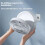 Remote-Controlled USB Desktop Air Cooler with Timer and Night Light Functions Foldable 120 Automatic Rotation 3