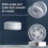 Remote-Controlled USB Desktop Air Cooler with Timer and Night Light Functions Foldable 120 Automatic Rotation 6