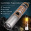 Dual Source Zoom LED Tungsten Flashlight Waterproof Telescopic Camping Work Torch Bright Outdoor Lamp with Hook 3