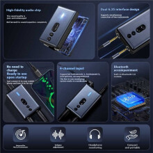 Interfaz de Audio Portátil para Guitarra Interfaz de Audio Estilo ENO Tarjeta de Sonido USB de Grabación para Transmisión en Vivo Grabación de