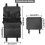 Beauty Tool Storage Bag Dustproof Professional Makeup Chair Side Hanging Bag 9