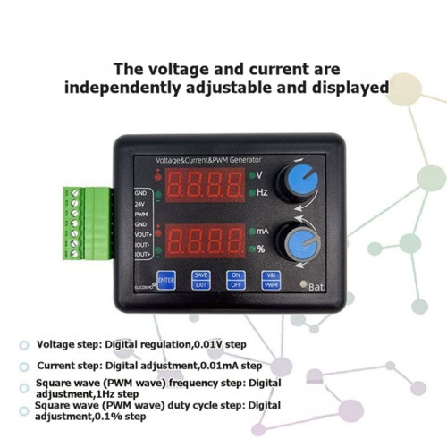Handheld PWM Signal Generator Multifunction Voltage and Current 0-25mA Square Wave for PLC Analog Simulation