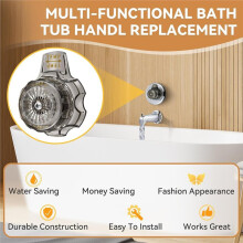 Bathtub and Shower Knob, Compatible with MXT11, 1 Set Temperature and Flow-Control Handle, Compatible with Mixet