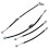 Front Brake Pipe (Left) 1044721-00-D 104472100D Suitable for  Model 3 2017-Present 1pcs 1