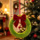 Guirlanda de Natal para Porta da Frente com Laço 9,8 Polegadas Decorações de Porta de Parede de Natal 6