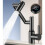 Stainless Steel Universal Rotation Faucet Ceramic Disc Valve Core Temperature Display Digital(Black) 4