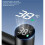 Stainless Steel Universal Rotation Faucet Ceramic Disc Valve Core Temperature Display Digital(Black) 3