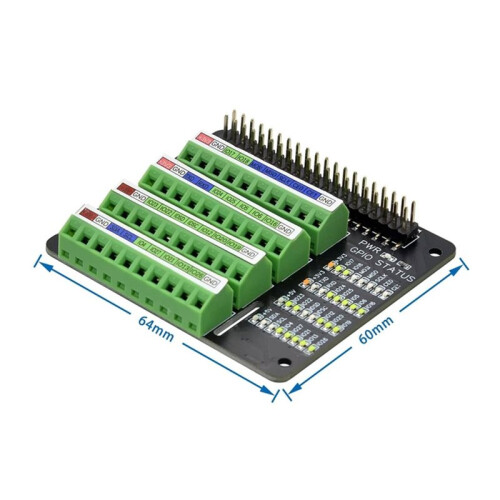 For Raspberry Pi Gpio Expansion Board Breakout GPIO Screw Terminal Hat for Raspberry Pi 2B/3B/3B+/4B/Zero/Zero W