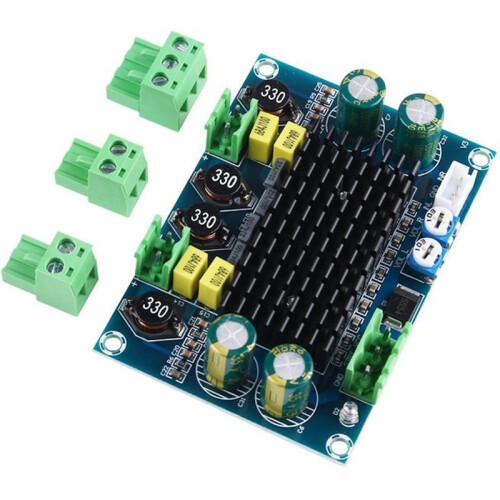 High-Power Digital Amplifier Board (TPA3116D2) - Chassis-Specific Plug-in Module (5-28V, 120W Output)