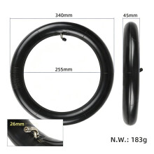 14x2.5 Binnenband 14x2.5 Elektrische Fiets Binnenband 14 Inch E-Bike Band 60 Gebogen Ventiel voor Kugou V1 Elektrische Fiets