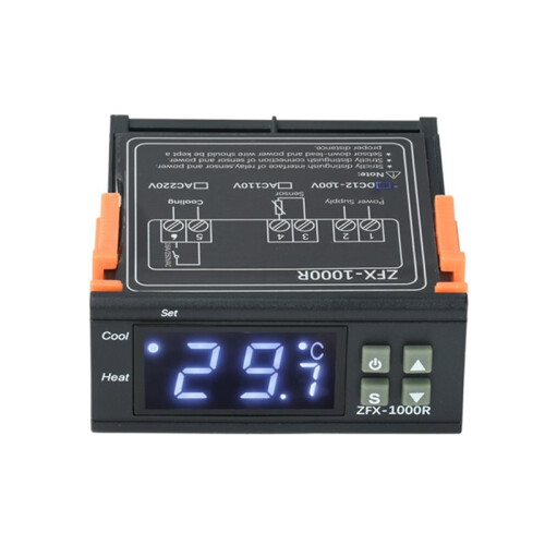 ZFX-1000R Digital Temperature Controller  12-100V LED Thermostat Thermoregulator 16A Output Heating Cooling Control 1