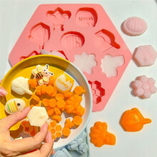 Honey Bee Silicone Molds for Soap, Honeycomb Cake Mold for Treats Cupcakes Desserts Baking Mould Cake Decor