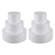6X Modele rond de gateau 4 pouces / 6 pouces / 8 pouces (Lot de modele de gateau de 4 pouces de 6 pouces de 8 pouces)