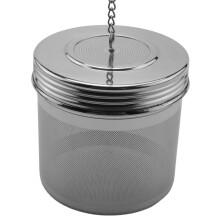 4 Pack Large Tea Infuser for Loose Leaf Tea & Spice Infuser for Cooking, Threaded Lid, Extra Fine Mesh Tea Strainer
