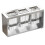 Countertop Cutlery Drying Holder Cutlery Drainer Tableware Holder Box Tabletop Separated Fork Chopstick Storage Grey 1