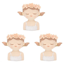 3X Small Fairy Succulent Plant Pot Kit with Drainage Hole 4 Inch Indoor Cactus Pot Unique Cute Flower Vases Decor A